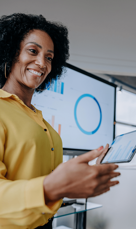 People looking at paper work